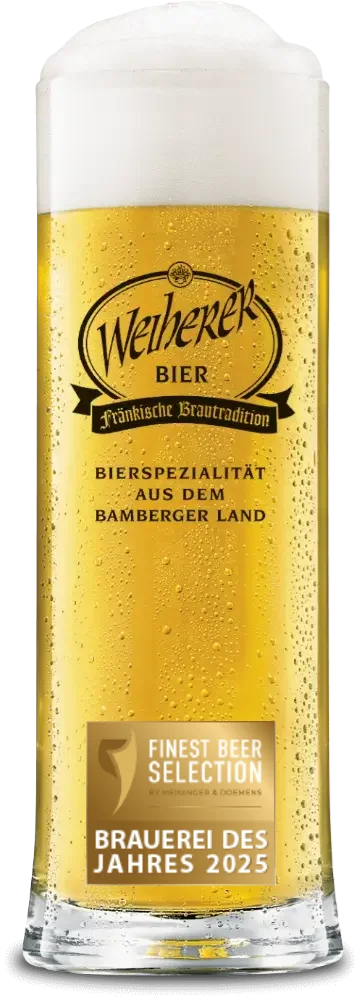 Bierglas Weiherer Lager hell