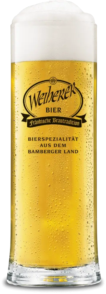 Bierglas Weiherer Lager hell
