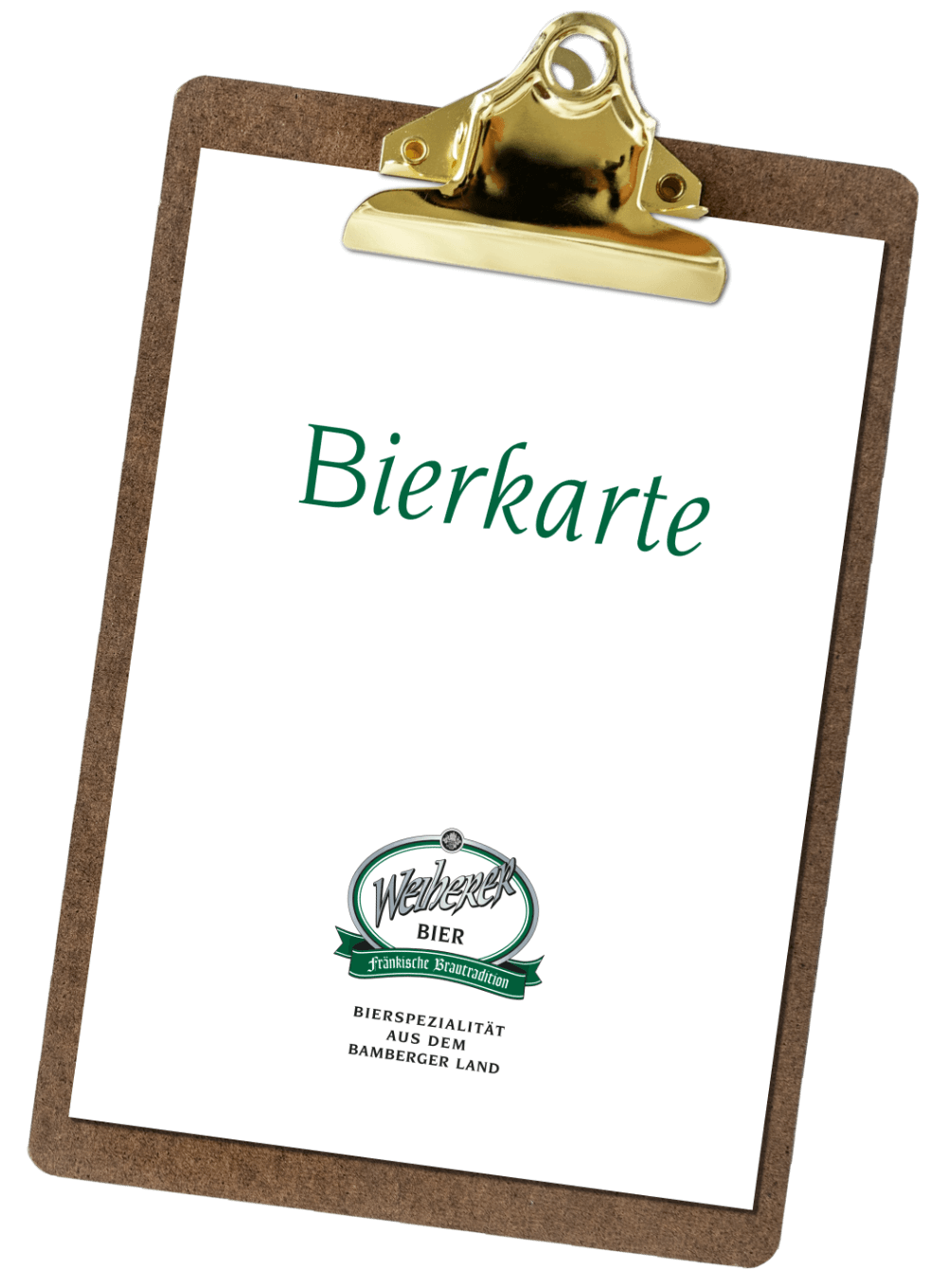 Abbildung der Bierkarte